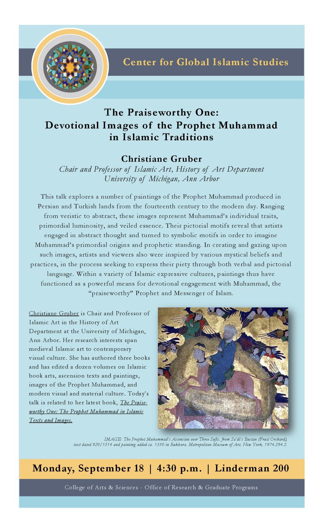 The Praiseworthy One: Devotional Images of the Prophet Muhammad in Islamic Traditions