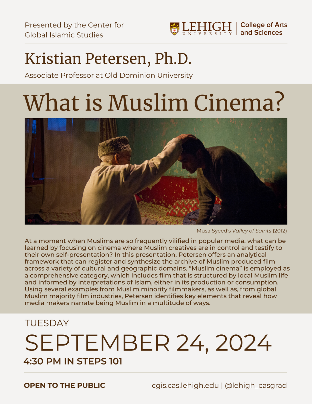 What is Muslim Cinema? Flyer