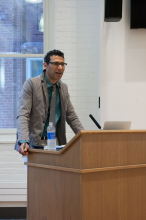 Khurram Hussain speaking at Caleb Elfenbein's presentation on Debating the Common Good: Islam, Social Theory, and the Ethics of Cross-cultural Analysis - Lehigh University