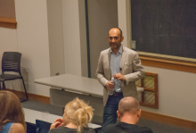 Mohsin Hamid leads a discussion with students and faculty of Lehigh University about Globalism - Lehigh University