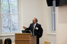 Dr. Omid Safi speaks about Adab as a form of Muslim refinement at Lehigh University
